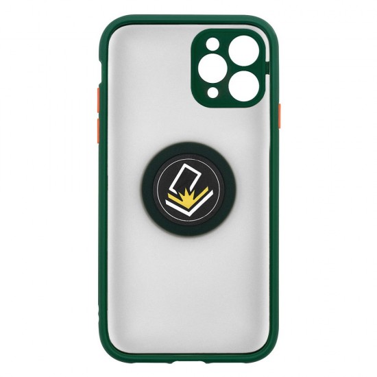 IPhone 11 Pro Max Ring Case PC+TPU Green IPhone 11 Pro Max Ring Case PC+TPU Green