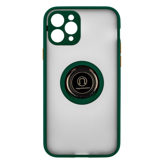 IPhone 11 Pro Max Ring Case PC+TPU Green IPhone 11 Pro Max Ring Case PC+TPU Green