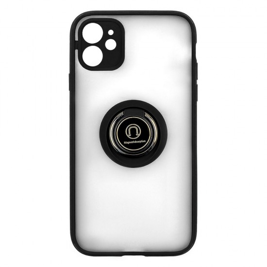 IPhone 11 Ring Case PC+TPU Black IPhone 11 Ring Case PC+TPU Black