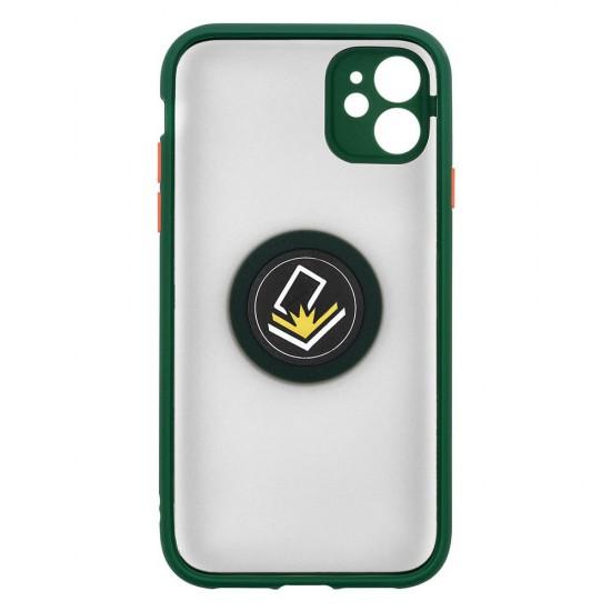 IPhone 11 Ring Case PC+TPU Green IPhone 11 Ring Case PC+TPU Green