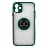 IPhone 11 Ring Case PC+TPU Green IPhone 11 Ring Case PC+TPU Green