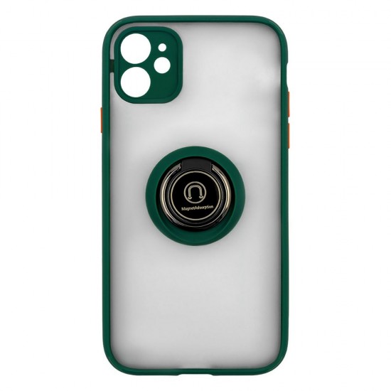 IPhone 11 Ring Case PC+TPU Green IPhone 11 Ring Case PC+TPU Green