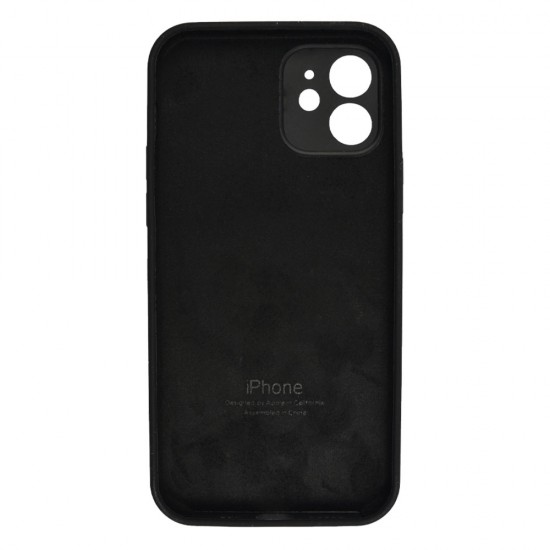 iPhone 12 Silicone Case Full Camera Black