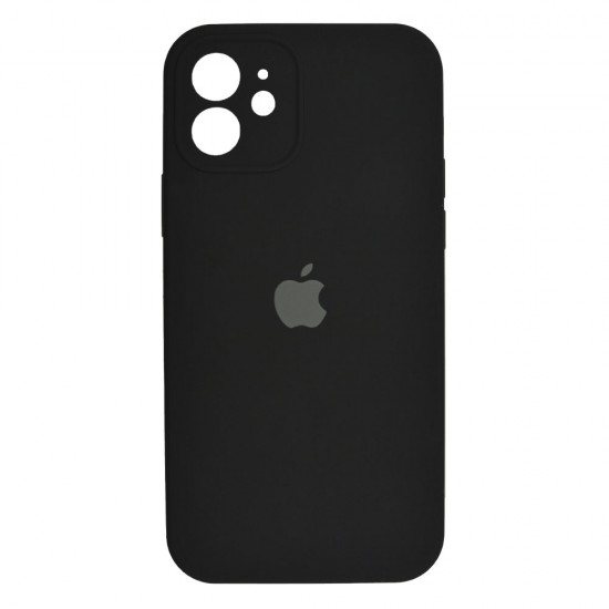 iPhone 12 Silicone Case Full Camera Black