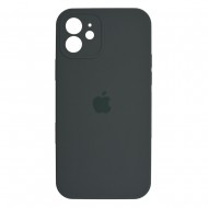 iPhone 12 Silicone Case Full Camera Pine Green