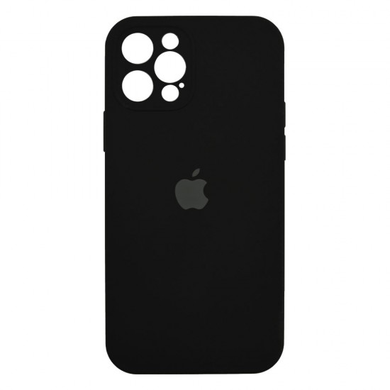 iPhone 12 Pro Max Silicone Case Full Camera Black