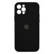 iPhone 12 Pro Max Silicone Case Full Camera Black