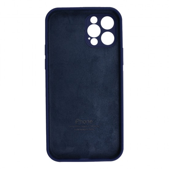 iPhone 12 Pro Max Silicone Case Full Camera Deep Navy