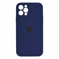 iPhone 12 Pro Max Silicone Case Full Camera Deep Navy