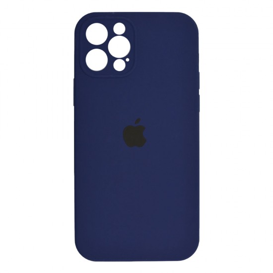 iPhone 12 Pro Max Silicone Case Full Camera Deep Navy