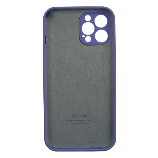 iPhone 12 Pro Max Silicone Case Full Camera Lilac
