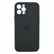 iPhone 12 Pro Max Silicone Case Full Camera Pine Green