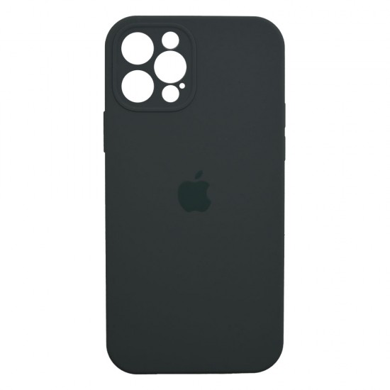 iPhone 12 Pro Max Silicone Case Full Camera Pine Green
