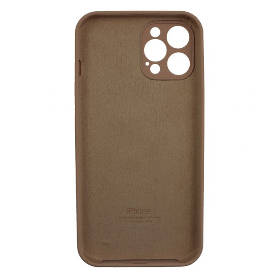 iPhone 12 Pro Max Silicone Case Full Camera Pink Sand