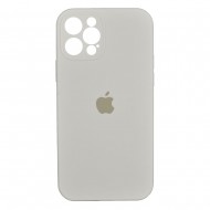iPhone 12 Pro Silicone Case Full Camera White