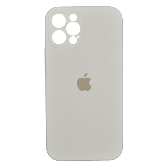 iPhone 12 Pro Silicone Case Full Camera White