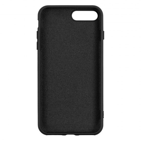 IPhone 7/8 Plus Silicone Case Soft Touch with Microfiber Black 