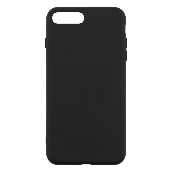 IPhone 7/8 Plus Silicone Case Soft Touch with Microfiber Black 