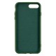 IPhone 7/8 Plus Silicone Case Soft Touch with Microfiber Green 