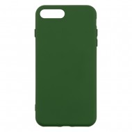 IPhone 7/8 Plus Silicone Case Soft Touch with Microfiber Green 