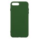IPhone 7/8 Plus Silicone Case Soft Touch with Microfiber Green 
