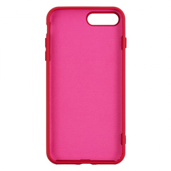 IPhone 7/8 Plus Silicone Case Soft Touch with Microfiber Red 