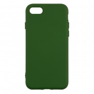 IPhone 7/8 Silicone Case Soft Touch with Microfiber Green