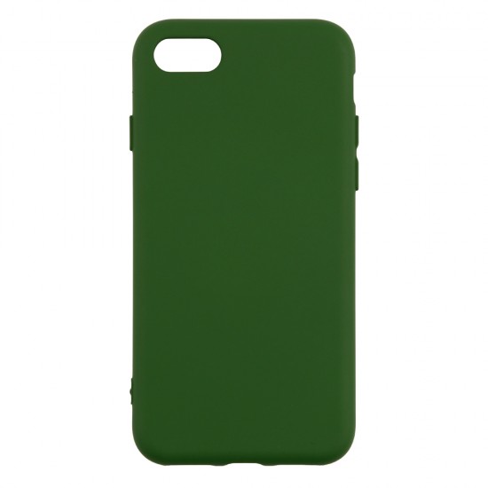IPhone 7/8 Silicone Case Soft Touch with Microfiber Green