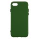 IPhone 7/8 Silicone Case Soft Touch with Microfiber Green