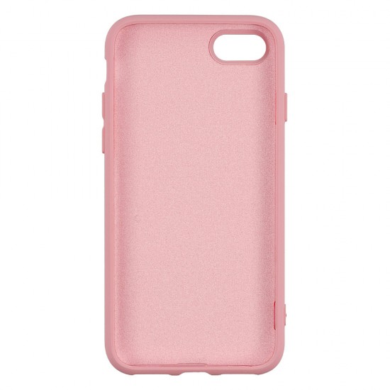 IPhone 7/8 Silicone Case Soft Touch with Microfiber Pink