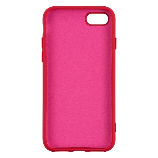 IPhone 7/8 Silicone Case Soft Touch with Microfiber Red