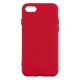 IPhone 7/8 Silicone Case Soft Touch with Microfiber Red
