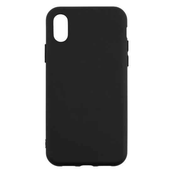 IPhone XR Silicone Case Soft Touch with Microfiber Black 