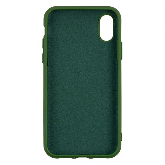 IPhone XR Silicone Case Soft Touch with Microfiber Green 