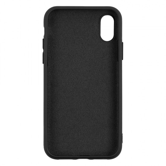 IPhone XS Max Silicone Case Soft Touch with Microfiber Black 