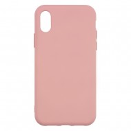 IPhone XS Max Silicone Case Soft Touch with Microfiber Pink 