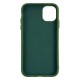 IPhone 11 Silicone Case Soft Touch with Microfiber Green 