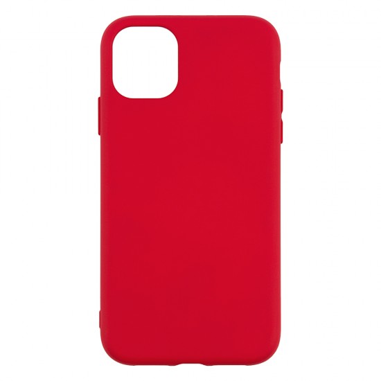 IPhone 11 Pro Silicone Case Soft Touch with Microfiber Red 
