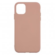 IPhone 11 Pro Max Silicone Case Soft Touch with Microfiber Pink Sand 