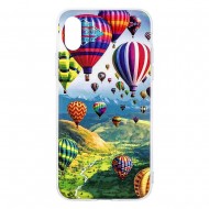 IPhone XS Max Silicone + PC Case with Picture Balloon 