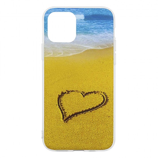 IPhone 11 Silicone + PC Case with Picture Beach 