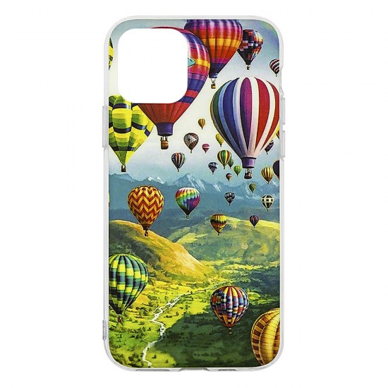 IPhone 11 Silicone + PC Case with Picture Balloon 