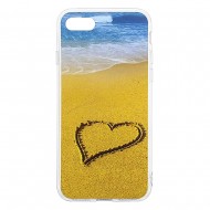 IPhone 7/8 Silicone + PC Case with Picture Beach