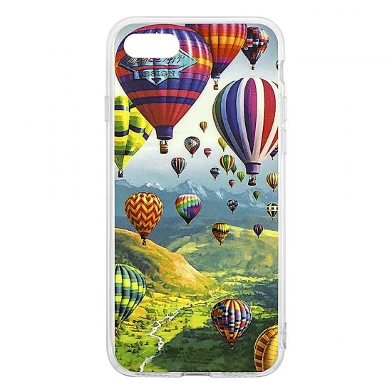IPhone 7/8 Silicone + PC Case with Picture Balloon