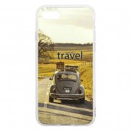 IPhone 7/8 Silicone + PC Case with Picture Travel