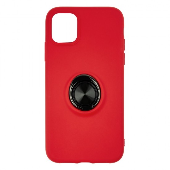 IPhone 11 Silicone Case Ring Spinner Red 