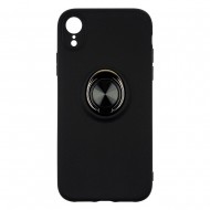 IPhone XR Silicone Case Ring Spinner Black 