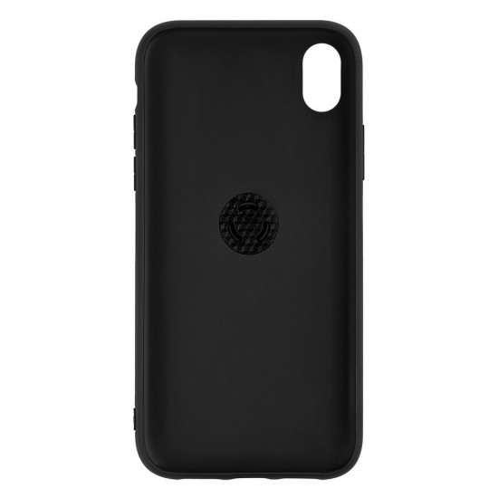 IPhone X/Xs Silicone Case Ring Spinner Black 