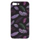 IPhone 7/8 Plus Silicone Case with Picture Black Feathers 