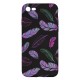 IPhone 7/8 Silicone Case with Picture Black Feathers